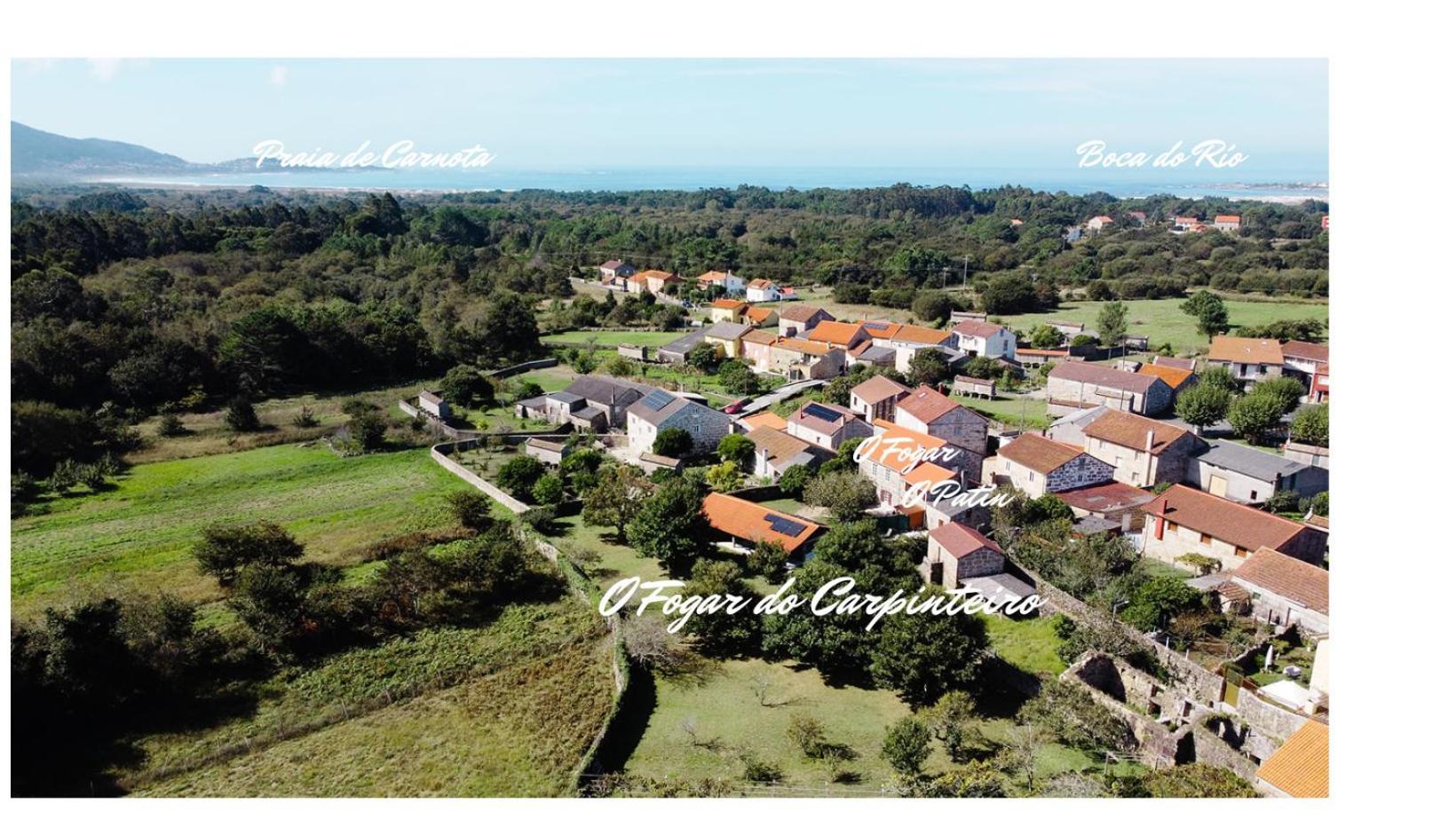 O Fogar Do Carpinteiro Villa Carnota Eksteriør billede